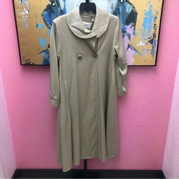 Vintage Harry Allenfall/Duluth Gold Rain Trench Coat - Picture 1 of 7